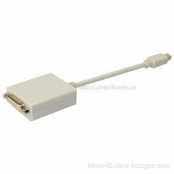 Mini DisplayPort to DVI Converter, Supports DVI Highest Video Resolution 1,080P